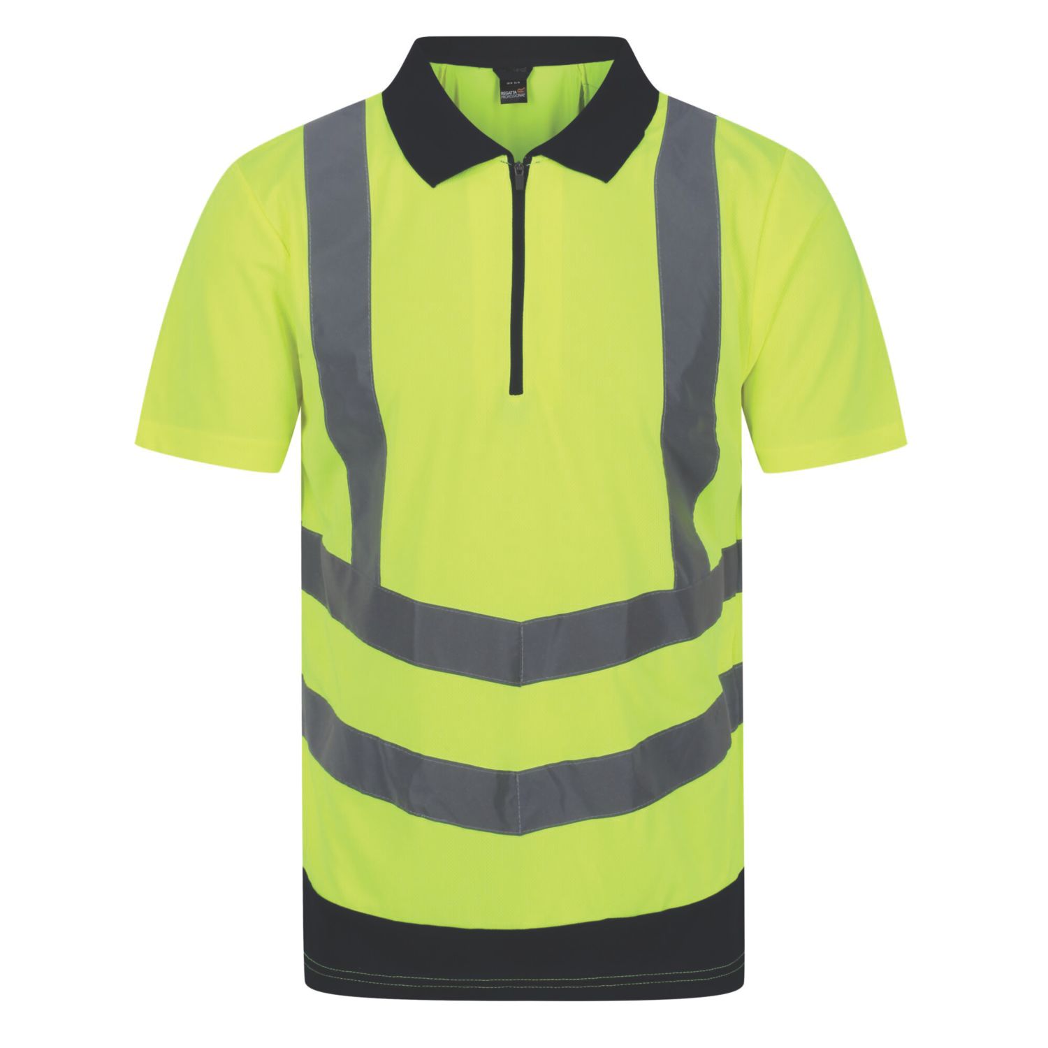 Regatta Pro Hi-Vis Polo Shirt Yellow/Navy X Large 46" Chest (117JW)