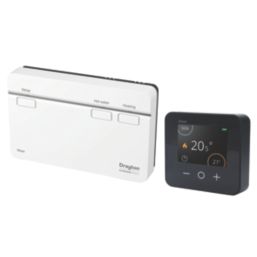 Drayton Wiser Wireless Heating & Hot Water Internet-Enabled 2-Channel Smart Thermostat Kit Anthracite