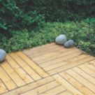 Forest Garden Decking Tiles 36mm x 900mm x 900mm 4 Pack