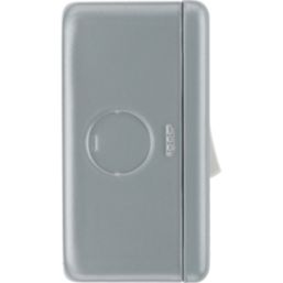 British General  10AX 1-Gang 2-Way Metal Clad Single Light Switch with White Inserts