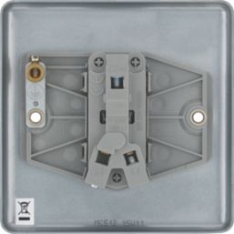 British General  10AX 1-Gang 2-Way Metal Clad Single Light Switch with White Inserts