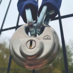 Squire DCL1 KA Stainless Steel Keyed Alike Water-Resistant  Disc Padlock 70mm