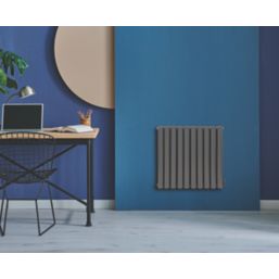 Towelrads Dorney 600mm x 592mm 1042BTU Anthracite Vertical Designer Radiator