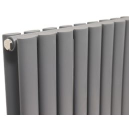 Towelrads Dorney 600mm x 592mm 1042BTU Anthracite Vertical Designer Radiator