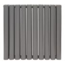 Towelrads Dorney 600mm x 592mm 1042BTU Anthracite Vertical Designer Radiator