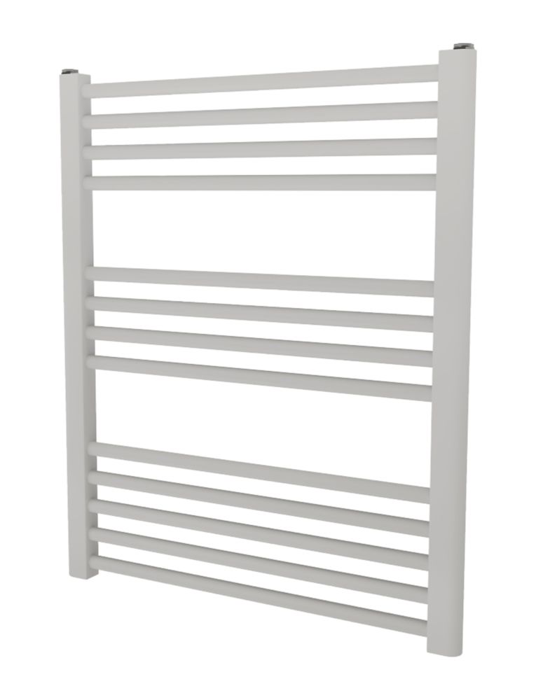 Ximax 720mm x 600mm 1225BTU White Flat Designer Towel Radiator Screwfix