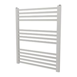 Ximax 720mm x 600mm 1225BTU White Flat Designer Towel Radiator Screwfix