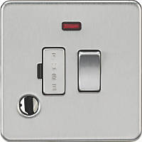 Knightsbridge SF6300FBC 13A Switched Fused Spur & Flex Outlet with LED Brushed Chrome