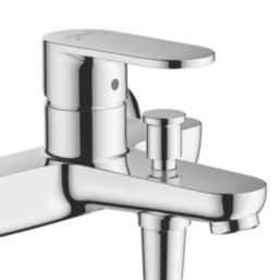 Hansgrohe Vernis Blend Chrome 114mm Wall Mounted Lever 2 Tap Holes Bath Mixer Tap