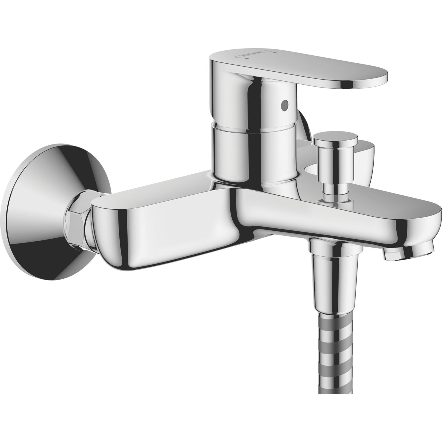 Hansgrohe Vernis Blend Chrome 114mm Wall Mounted Lever 2 Tap Holes Bath Mixer Tap (117VH)