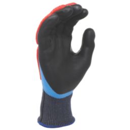 MCR Safety IP1071ND Cut & Impact Resistant Gloves Black/Blue/Red Medium