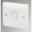 MK Logic Plus 10AX 1-Gang 2-Way Light Switch  White
