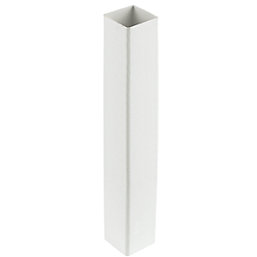 FloPlast  Square Downpipe White 65mm x 2.5m 6 Pack