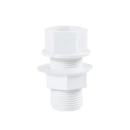 FloPlast Straight Tank Connectors White 21.5mm 5 Pack