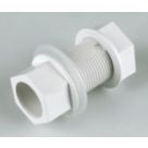 FloPlast Straight Tank Connectors White 21.5mm 5 Pack