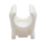 Talon  15mm Open Pipe Clips White 100 Pack
