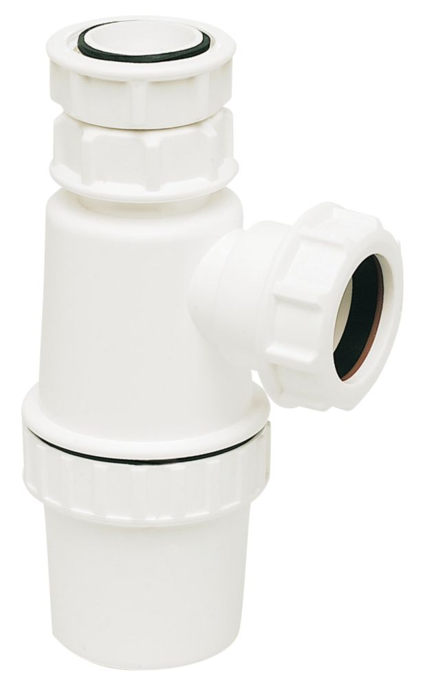 FloPlast Telescopic Bottle Trap White 32mm Screwfix