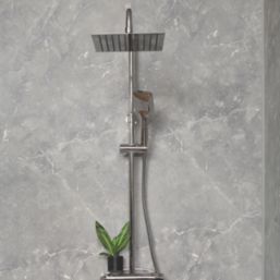 Fibo Signature Wet Wall Panelling Silk  Grey Marble 2400mm x 600mm x 10.2mm