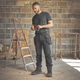 Site Varnik Stretch Work Trousers Black 34" W 30" L