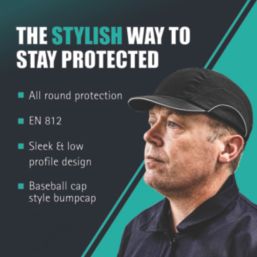JSP HardCap A1+ Bump Cap - 2.5cm Peak Navy One Size