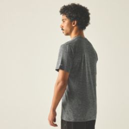 Regatta Fingal Short Sleeve T-Shirt Dark Storm Marl 3X Large 54.3" Chest