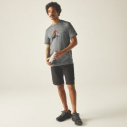 Regatta Fingal Short Sleeve T-Shirt Dark Storm Marl 3X Large 54.3" Chest
