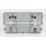 British General Evolve 13A 2-Gang SP Switched Socket + 3.25A 45W 2-Outlet Type C USB Charger Pearlescent White with White Inserts