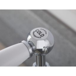 Bristan Renaissance High Neck Pillar Single Lever Taps Chrome-Plated 1 Pair