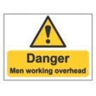 Essentials  "Danger Men Working Overhead" Sign 300mm x 400mm