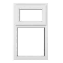 Crystal  Top Opening Clear Double-Glazed Casement White uPVC Window 610mm x 1040mm