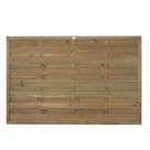 Forest Europa Single-Slatted  Fence Panels Natural Timber 6' x 4' Pack of 3