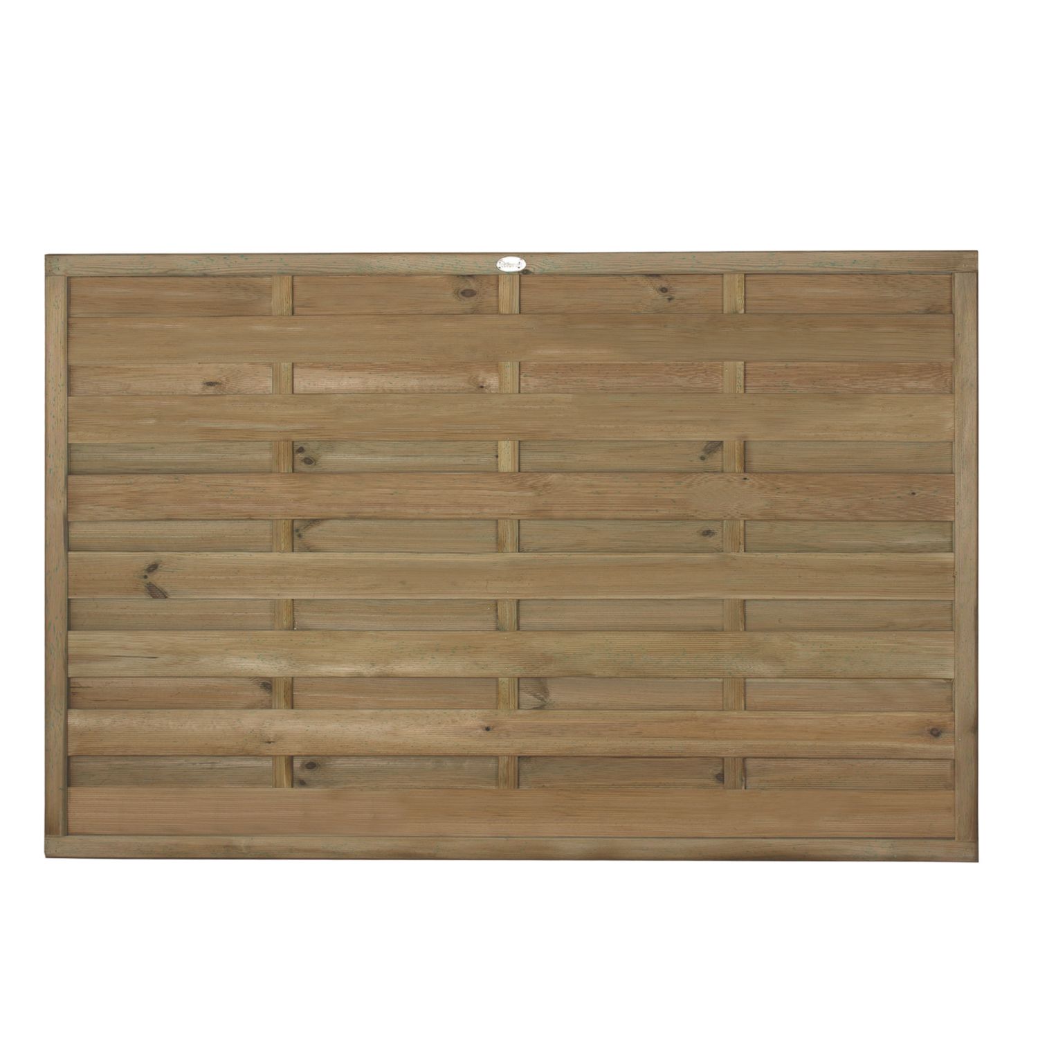 Forest Europa Single-Slatted Fence Panels Natural Timber 6' x 4' Pack of 3 (118KP)