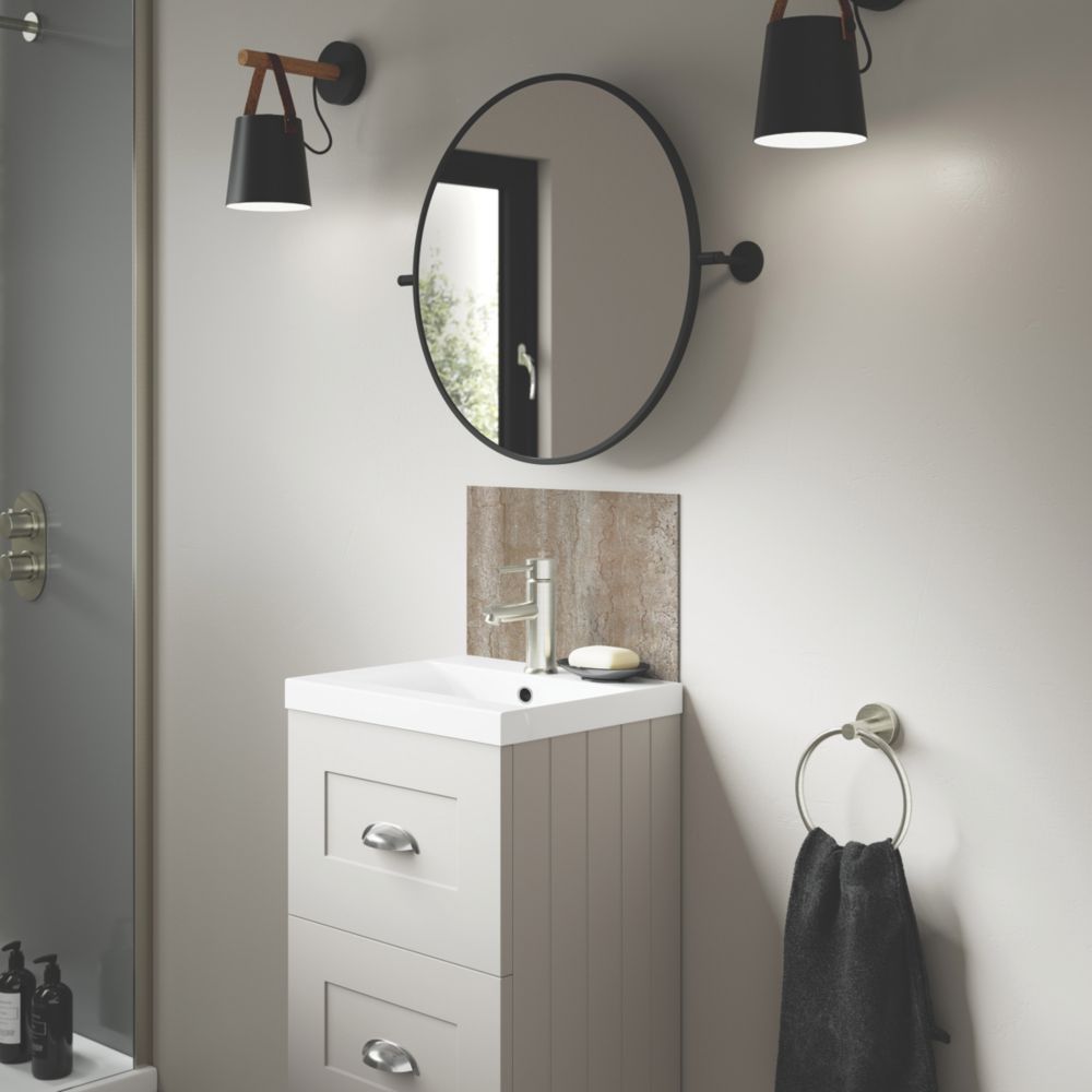 Splashwall Sovanna Vanity Splashback Matt Brown 400mm x 250mm x 4mm