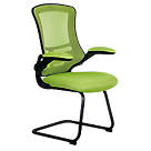 Nautilus Designs Luna Medium Back Cantilever/Visitor Chair Green