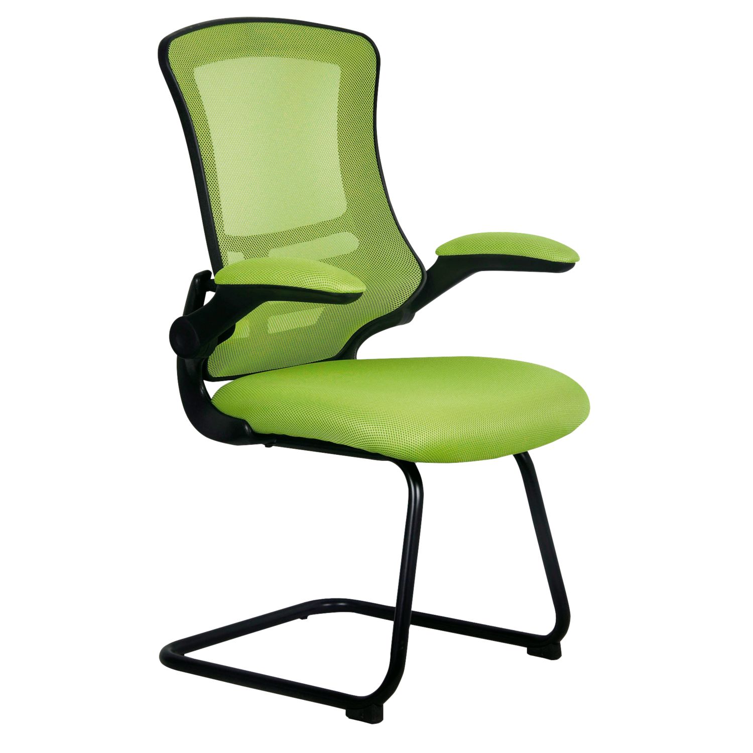 Nautilus Designs Luna Medium Back Cantilever/Visitor Chair Green (118PK)