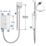 Mira Sport MTF White/Chrome 9.8kW  Electric Shower