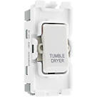 British General Nexus Grid 20A Grid DP Tumble Dryer Switch White