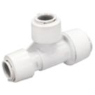 FloPlast FloFit+ Plastic Push-Fit Reducing Tee 28mm x 22mm x 22mm