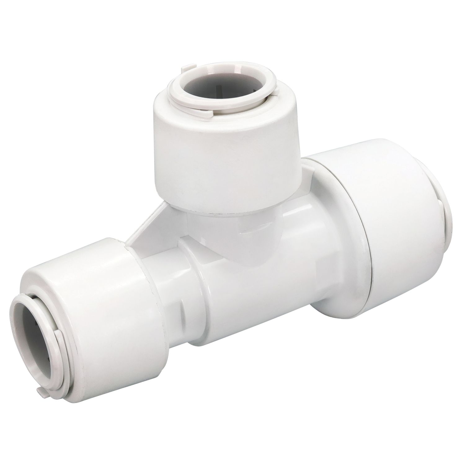FloPlast FloFit+ Plastic Push-Fit Reducing Tee 28mm x 22mm x 22mm (118RG)