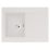 Abode Aspekt 1 Bowl Granite Composite Kitchen Sink White Reversible 716mm x 500mm