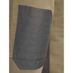 JCB Trade Crew Sweatshirt Olive Medium 40-42" Chest