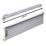 Essentials Silver Side Fix Drawer Runners 400mm 2 Piece Set
