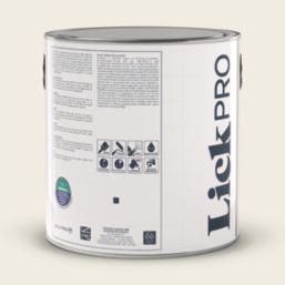 LickPro  2.5Ltr White RAL 9010 Vinyl Matt Emulsion  Paint