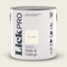LickPro  2.5Ltr White RAL 9010 Vinyl Matt Emulsion  Paint