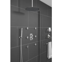 ETAL Pinto Concealed 3 Outlets Thermostatic Chrome Shower Valve With Diverter