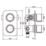 ETAL Pinto Concealed 3 Outlets Thermostatic Chrome Shower Valve With Diverter
