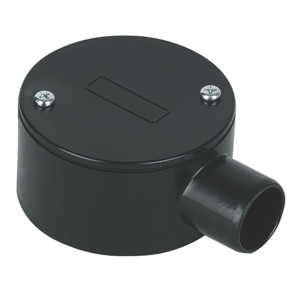 Deta TTE 1 Way 20mm Terminal Box Black - Screwfix