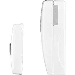 Masterplug Home Battery-Powered Wireless Door Chime Kit White