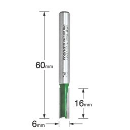 Trend C005X1/4TC 1/4" Straight Cutter 6mm x 16mm