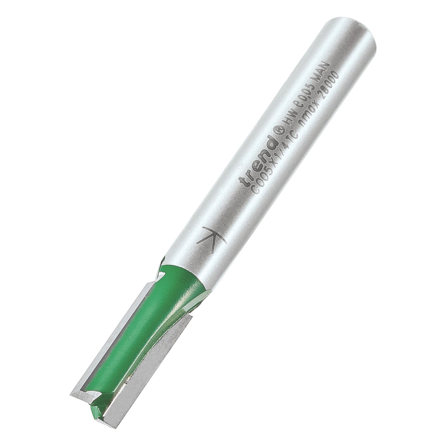 Trend C005X1/4TC 1/4" Straight Cutter 6mm x 16mm (118XG)
